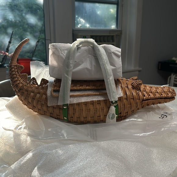 NWT - Kate spade 3D alligator wicker bag - Picture 9 of 10